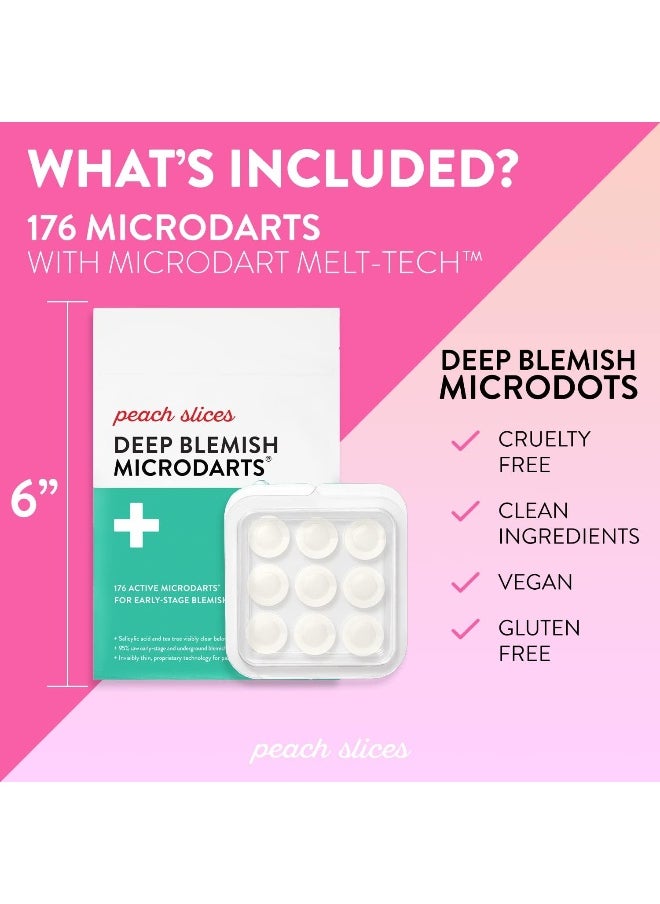 Peach Slices - Microdart-Hydrocolloid Fast Acting Deep Blemish Acne Patches - Set Of 9 - Image 1