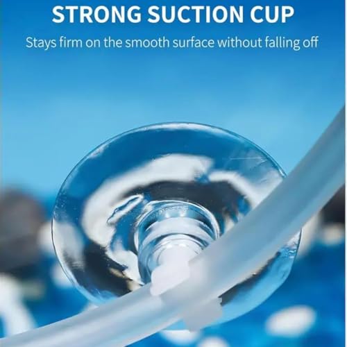 VAYINATO® Aquarium Airline Tubing Suction Cup Transparent, 20 Pcs - Fish Tank Air Hose Suction Cup Holder Connector - Aquaculture Aeration Setup Accessories by Petzlifeworld - Image 3