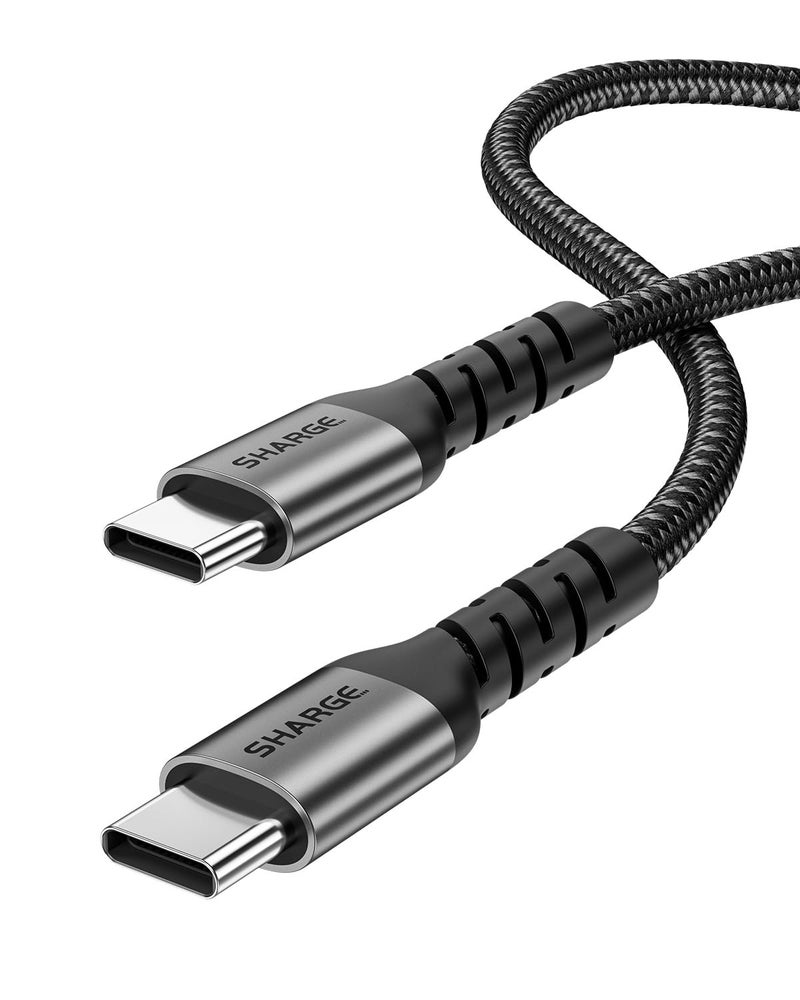 شارج كابل شحن سريع من بقدرة 240 واط من نوع USB-C، طول 4.9 قدم مضفر، مع تقنية PD3.1، فائق المتانة لأجهزة الكمبيوتر المحمولة والهواتف الذكية والأجهزة اللوحية و Steam Deck و Switch والمزيد - Image 1