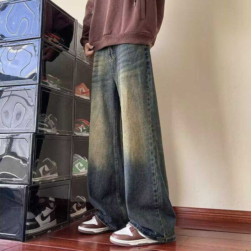 Unisex Classic Denim Jeans Loose Fit Daily Outdoor Wear - Image 1