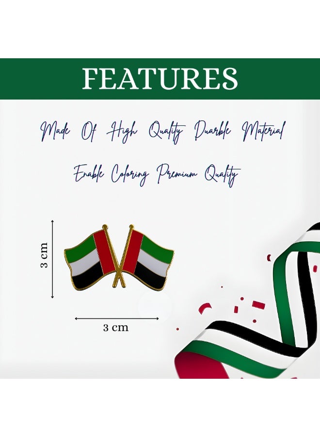 PRINTSHOP4ME UAE National Day Badges for celebrating National | Flag day and spirit of union badges for men | Women | Kids for events - Image 3