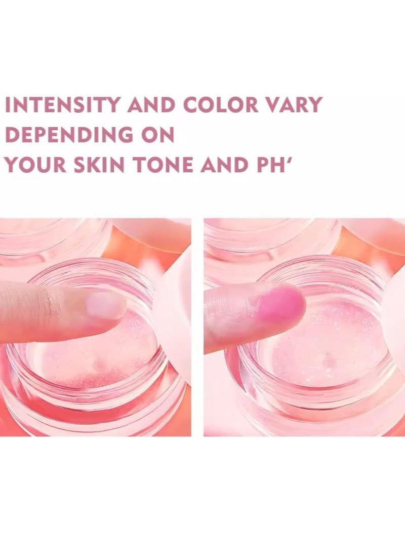 pudaier Clear Highlighting Blush for Cheek Moisturizing Blush and Lips Balm Color Changing Blush Multi use Cream Liquid Waterproof Gel for Cheeks and Lips Glossy Shiny Finish Makeup Blush 01 - Image 5