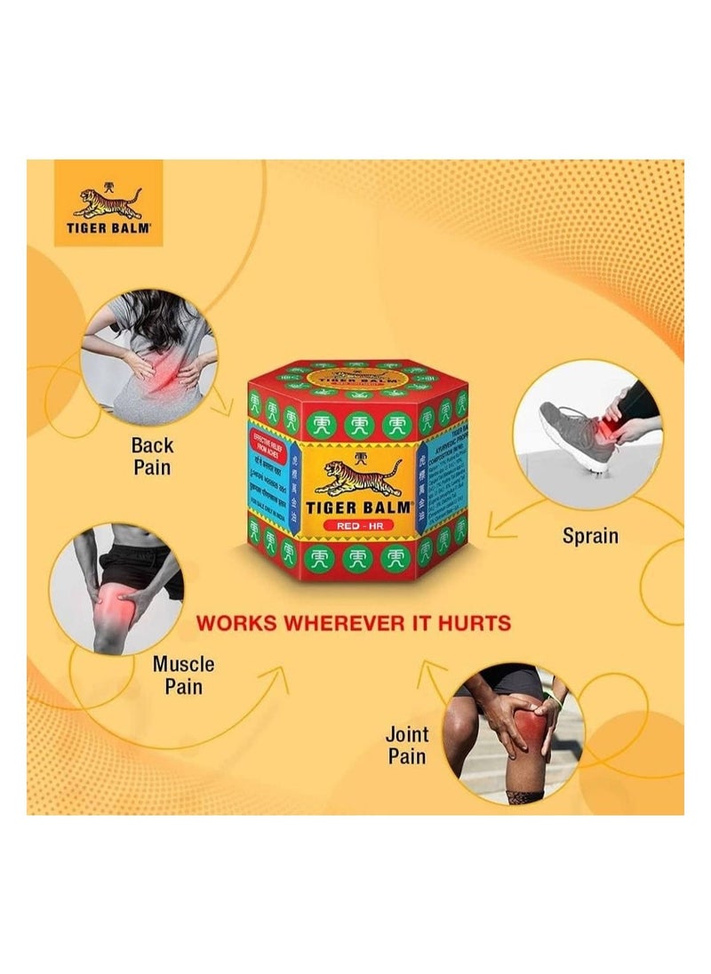 Tiger Balm - Pain Relieving Balm Red HR - 19 g - Image 1