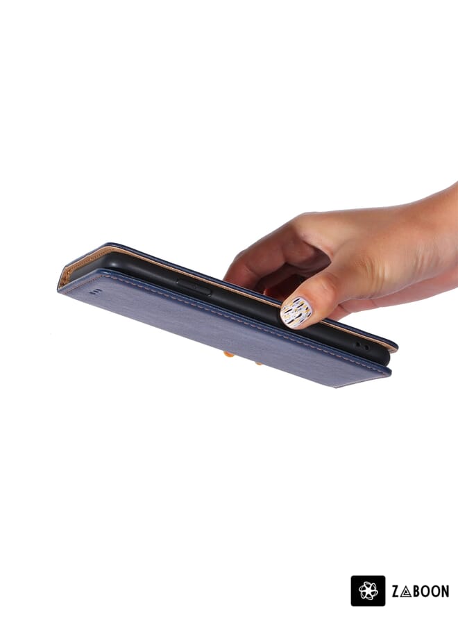 Zaboon Protective Case For OPPO A36 4G / A76 4G Global Pure Color Magnetic Leather - Image 3