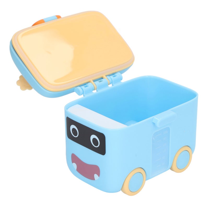 Baby Travel Milk Powder Box Blue Premium PP Material Strengthen Sealing - Large Capacity Multifunction Milk Powder Dispenser for Outdoor Travel Baby Feeding - Image 3