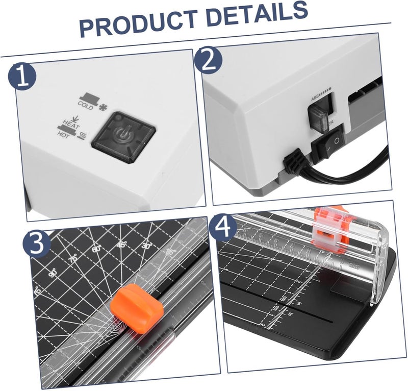 PRETYZOOM Portable Laminator Machine Laminator for Office Home Photo Laminating Tool Plastic Sealer Laminating Film Each - Image 5