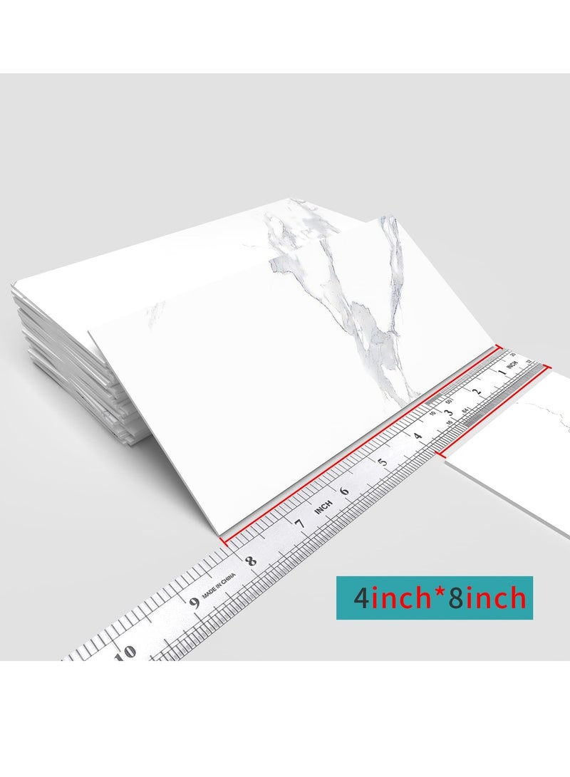 CityRiya-Long Decorative 3D Wall Panels 3D Wall Panels 16PCS 20.32*10.16cm 3D Wall Sticker Self-Adhesive Wall Panels Waterproof PE Foam Wallpaper Brick Wallpaper for Kichen Living Room TV Wall Decor - Image 5