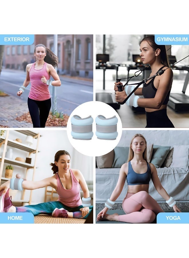 ALMiHomi Soft Ankle Weights Wrist Weights – 0.5kg Each (1 Pair), Adjustable Sandbag Fitness Weights for Women, Walking, Yoga, Home Workout & Slimming – Comfortable & Breathable Design - Image 5