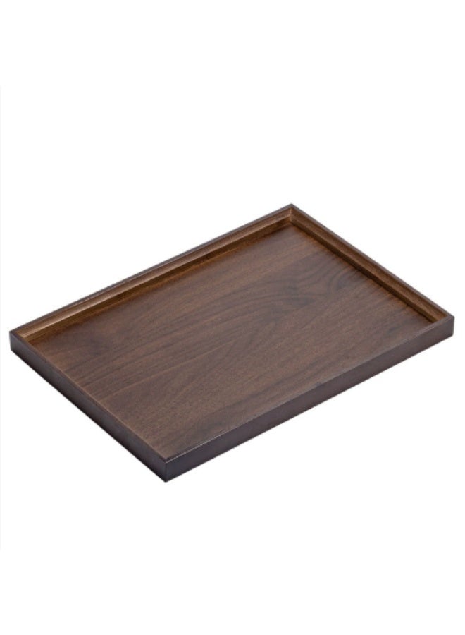 Compact Walnut Right-angle Tray 29x18x2.5cm - Lightweight for Home & Hotel Fruit Cup Serving - Image 1