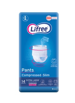 Slim Culotte Adult Diaper Pants Xl Size Jumbo Pack 14 Pieces