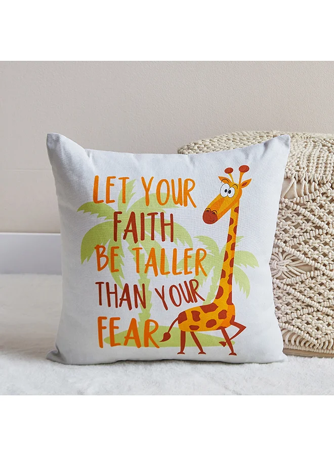 هوم بوكس Ron Play Date Faith and Fear Cotton Duck Filled Cushion 40 x 40 cm