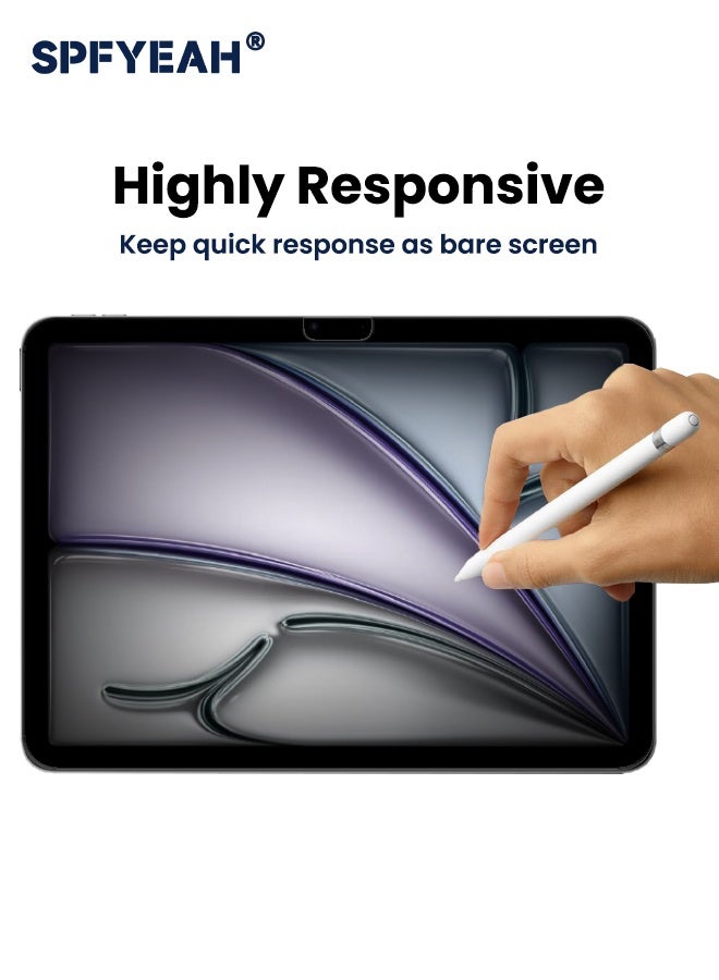 SPFYEAH Privacy Screen Protector for iPad Air 11 inch 7th (M3) 2025 / 6th (M2) 2024, [30° Anti-Spy][9H Hardness][Anti Scratch][Bubble Free][Case Friendly] Anti-Spy Tempered Glass Film for iPad Air 7/6, 1-Pack - Image 4