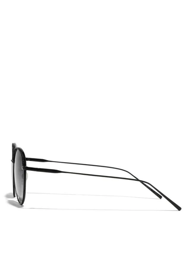 30Sundays FORGET-ME-NOT Women Gray Sunglasses - Frame Material: Metal - Lens Color: Gray- Frame Color: Black - Full Rim