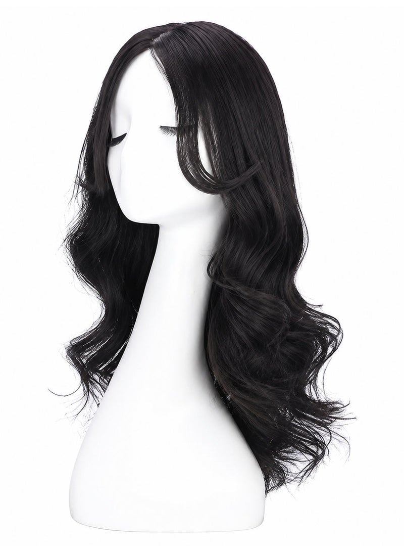 Women's Synthetic Wig with High-Quality Heat-Resistant Fibers and a Natural Look - Styleable and Cuttable with a Middle Part and Soft Waves for Daily Wear and Occasions - Image 1
