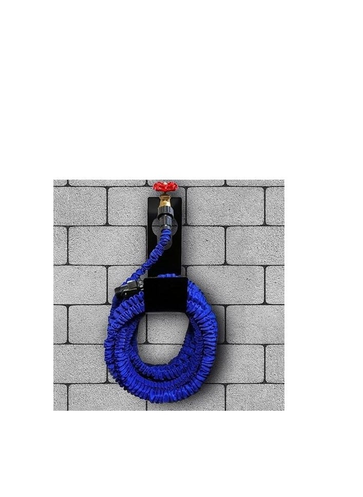Generic MySouq-Store Best Sturdy Garden Spigot Hose Hook Holder, Durable Metal Wall Mount Expandable Watering Hose Hanger Hook, Pipe Holder Tidy Hook Reel Tap for 50M Heavy Garden Irrigation Hose - Black  - Image 5