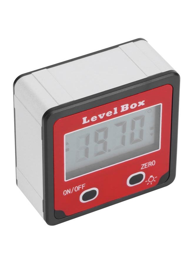 Thoraya Digital Inclinometer Mini Level Angle Meter Gauge Protractor for Carpentry Architecture Red  - Image 5