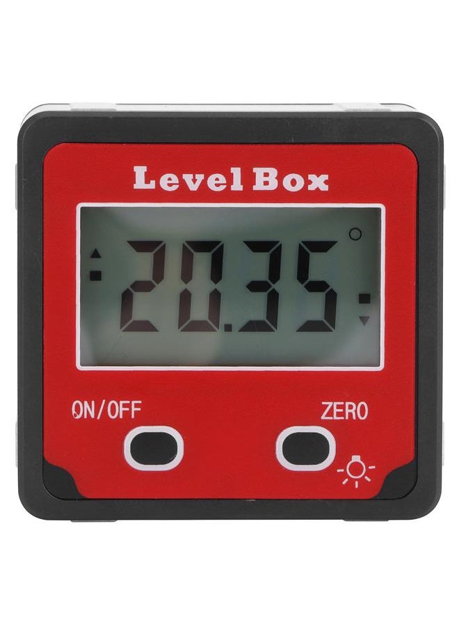 Thoraya Digital Inclinometer Mini Level Angle Meter Gauge Protractor for Carpentry Architecture Red  - Image 3