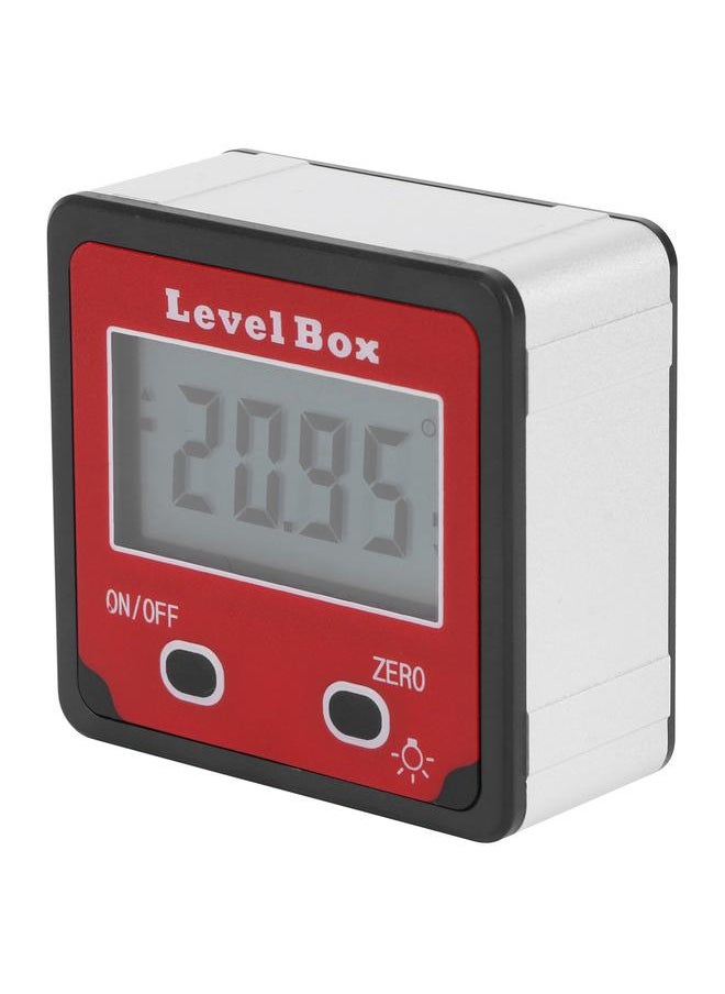 Thoraya Digital Inclinometer Mini Level Angle Meter Gauge Protractor for Carpentry Architecture Red  - Image 4