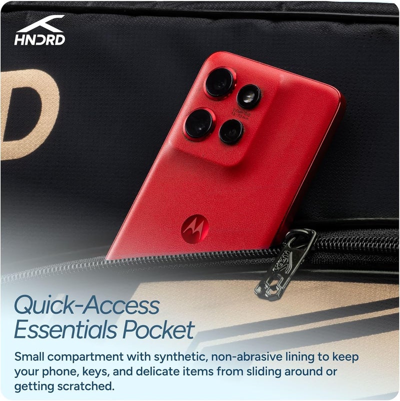 HUNDRED حقيبة معدات Hundred X مع مقصورات تحكم في المناخ مزدوجة | جيب مخصص للأحذية | أحزمة ظهر مريحة | للاستخدام الاحترافي | مثالية للرجال والنساء (أسود) - Image 5