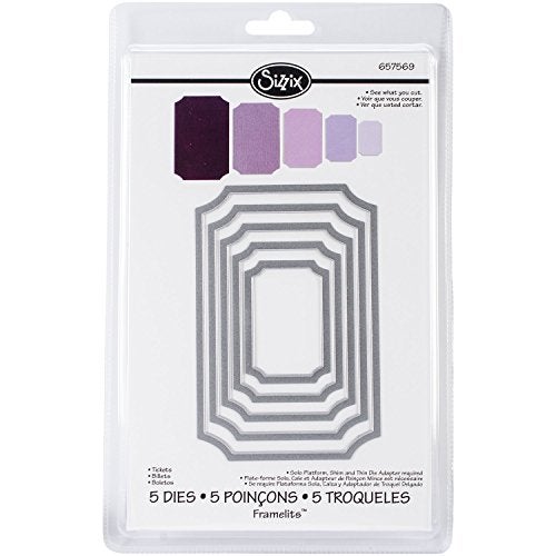 Sizzix Framelits Die Set 5/PK - Tickets - Image 2