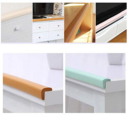 M2cbridge L Shape Extra Thick Furniture Table Edge Protectors Foam Baby Safety Bumper Guard 6.5 Ft (Grey (6.5ft x 2)) - Image 3