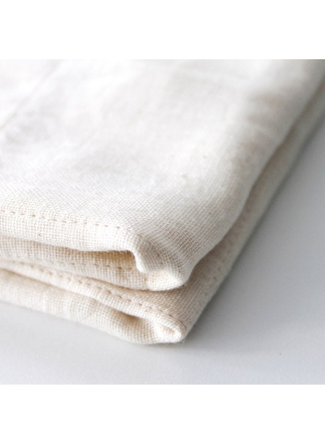 إيبينكا منشفة وجه أطفال من IPPINKA Nawrap مصنوعة من القطن العضوي بنسبة 100%، متينة، ماصة وسريعة الجفاف، لون عاجي - Image 3