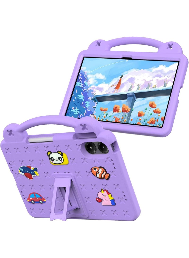 عام غطاء للأطفال لجهاز Redmi Pad Pro (12.1 بوصة)، غلاف مقاوم للصدمات من فوم EVA قوي، مصمم لحماية الأطفال ويأتي مع قاعدة دعم. - Image 3