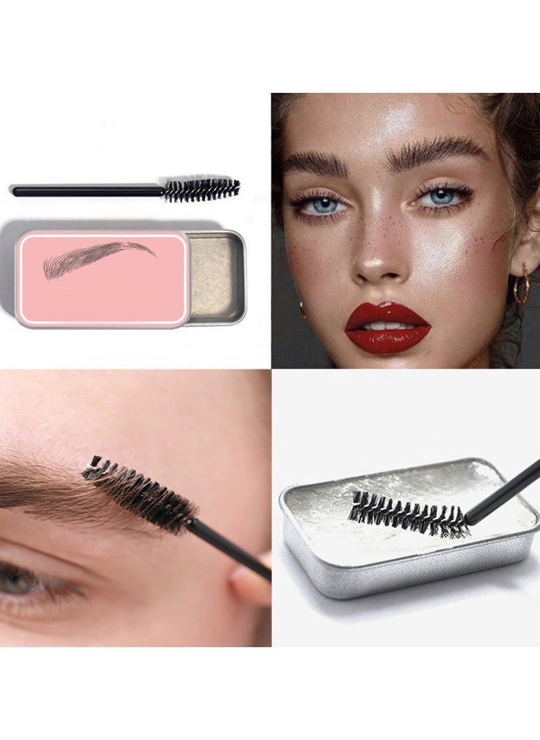 Goolsky Eyebrow Soap, Eyebrow Cream, Eyebrow Wax, Eyebrow Gel, Makeup Eyebrow Styling Soap, Transparent Long Lasting Natural  - Image 3