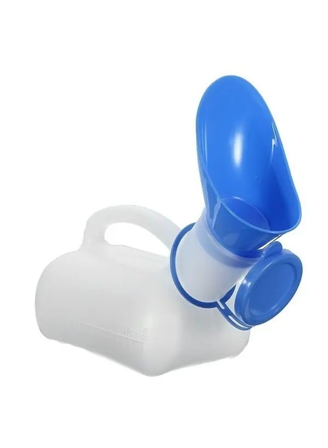 White Portable Urinal For Men And Women Travel Toilet With Ergonomic Handle - Image 3
