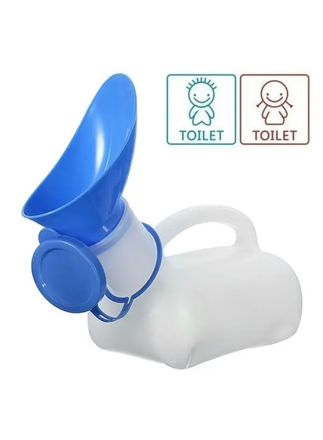 White Portable Urinal For Men And Women Travel Toilet With Ergonomic Handle - Image 2