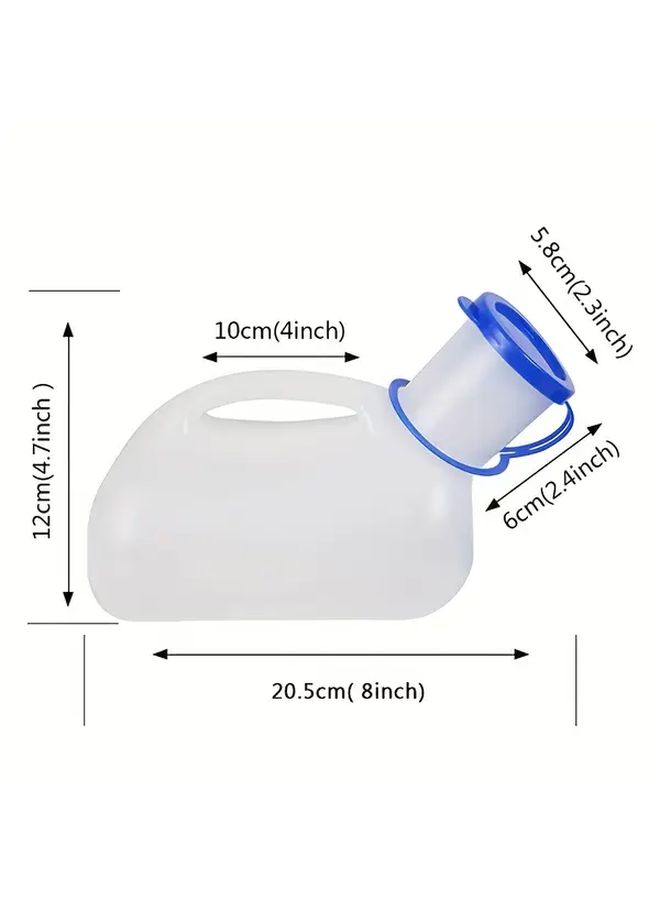 White Portable Urinal For Men And Women Travel Toilet With Ergonomic Handle - Image 5