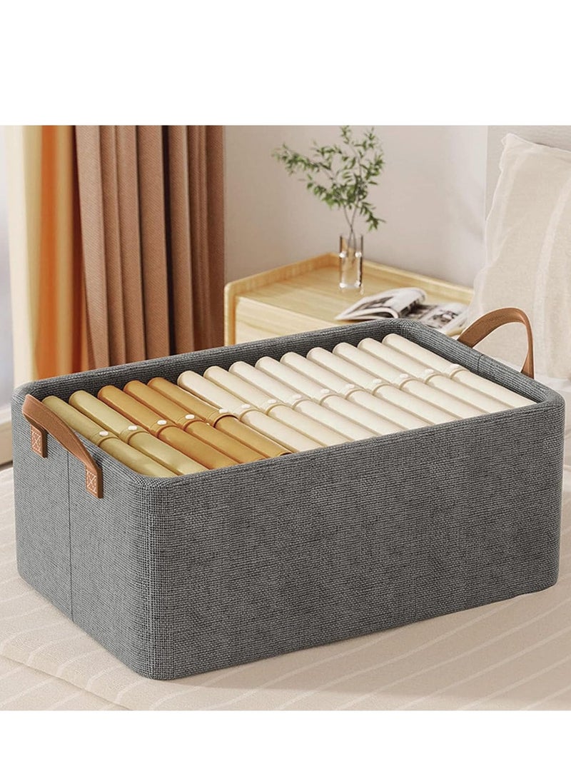 DUNISO 2 Pcs Wardrobe Clothes Organizer Foldable Clothes Storage Box Organizer Clothing Closet Visible Drawer Organizers Wardrobe Clothing Organizer - Image 4
