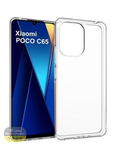 Generic جراب حماية كامل الجسم من السيليكون لهاتف Xiaomi POCO C65 رفيع شفاف  - Image 1