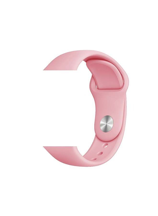 Silicon Sport Replacement Band For Apple Watch All Series 5/6/7 42/44/45mm Pink - Image 2