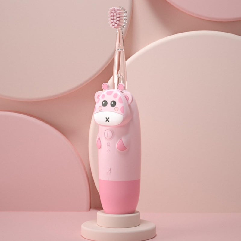 Pink Deer Electric Toothbrush Set with 4 Replacement Heads Sonic Vibrating for Teeth Cleaning - Image 5