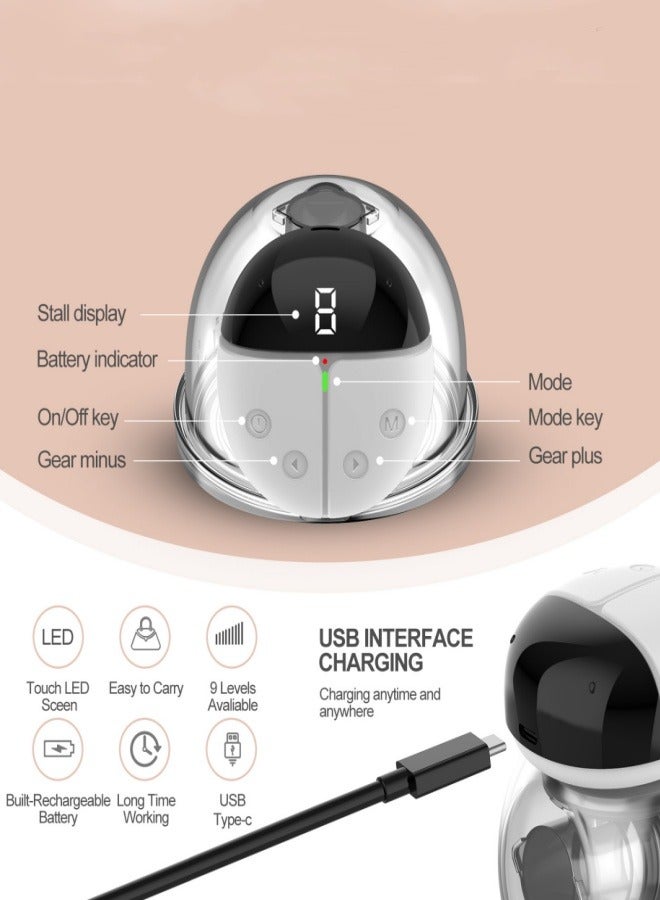 مضخة صدر كهربائية محمولة بأربعة أنماط و 9 مستويات -قطعة واحدة - Image 2