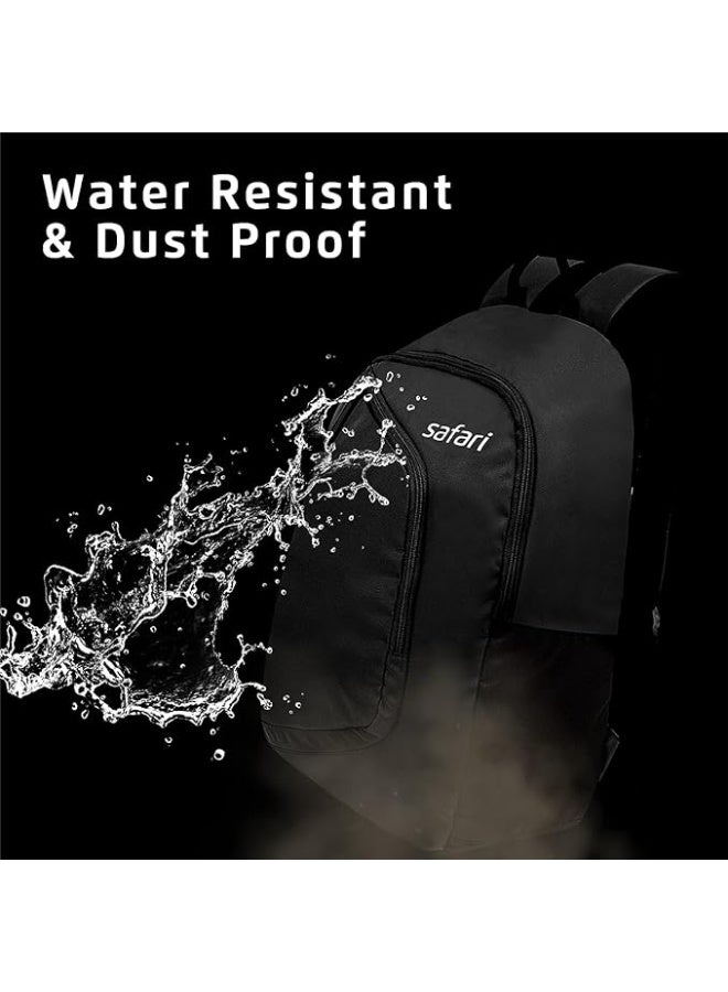 Safari Hexa 21 Ltrs Water Resistant 3 Compartment Backpack - Black, S (HEXA19CBBLK) - Image 4