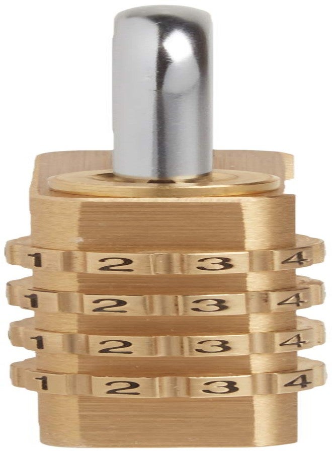 Master Lock Fortress Padlock, Set Your Own Combination Luggage Lock, 1-3/16 in. Wide, 627D,Gold - Image 5