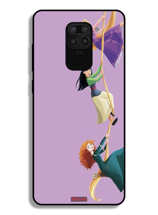 Tolwak Xiaomi Redmi Note 9 Protective Case Cover Girls Climbing Art - Image 2