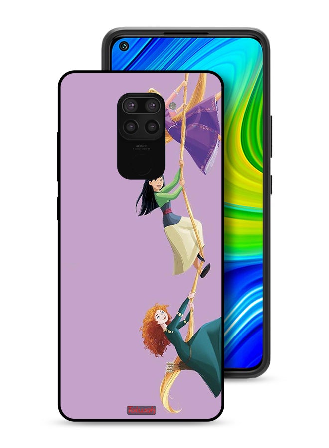 Tolwak Xiaomi Redmi Note 9 Protective Case Cover Girls Climbing Art - Image 1