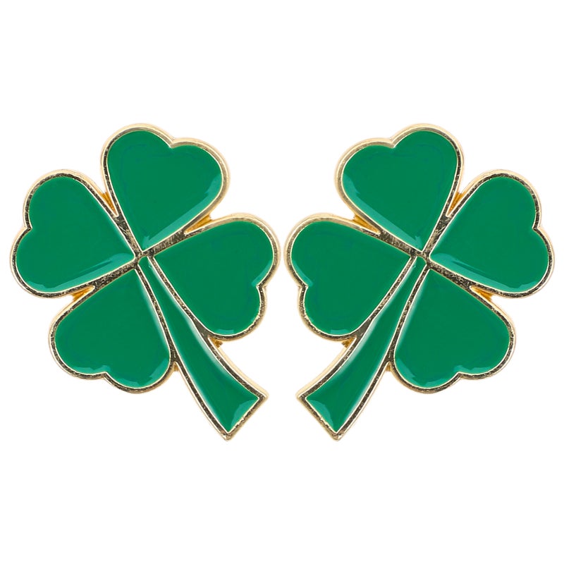 2pcs Shamrock Brooch Pins Four-Leaf Brooch for Women Lapel Pin for Party Wedding Birthday Holiday Decorative Jewelry - Image 3