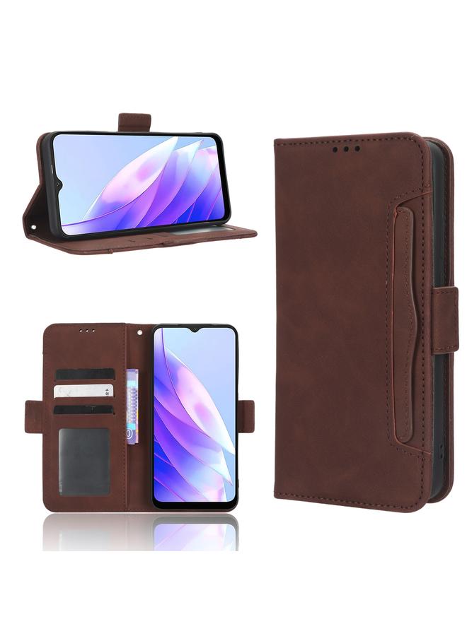 اس-توب جراب لهاتف Blackview A52 / A52 Pro مصنوع من الجلد وملمس جلد العجل وفتحات للبطاقات - Image 1