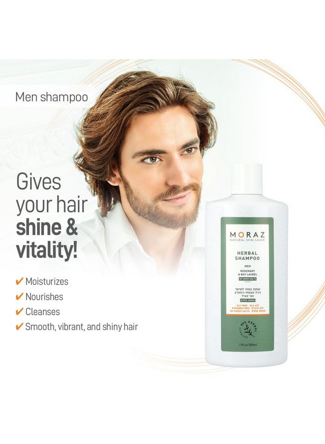 موراز شامبو عشبي للرجال للشعر العادي - شامبو منقي - شامبو منظف ومرطب - شامبو للرجال لتقوية جذور الشعر - 17 أونصة - Image 2
