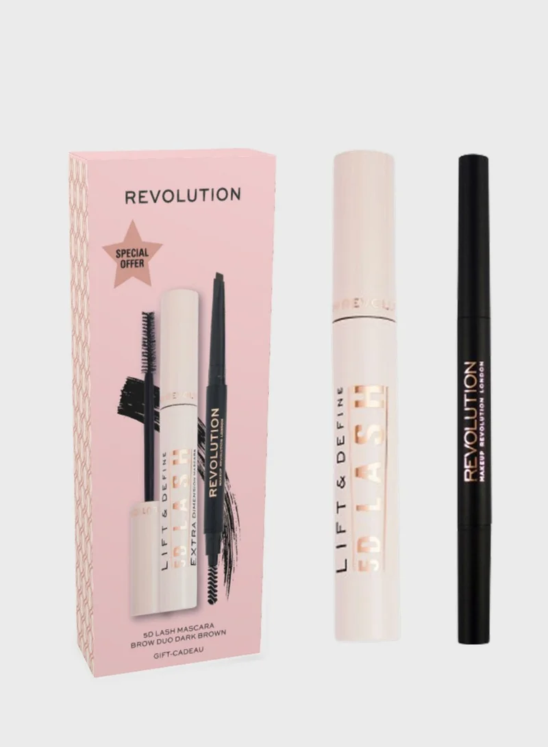 REVOLUTION 5D Lash Mascara (1296496) & Duo Brow Dark Brown (1708326