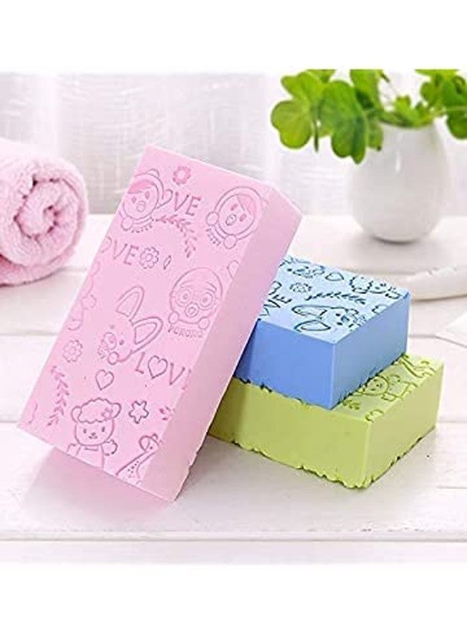 KPS إسفنجة استحمام فائقة النعومة من كي بي إس، ليفة استحمام للأطفال، لإزالة الجلد الميت والأوساخ، مناسبة للنساء والرجال، كما أنها ليف استحمام للوجه (متعددة الألوان). - Image 2