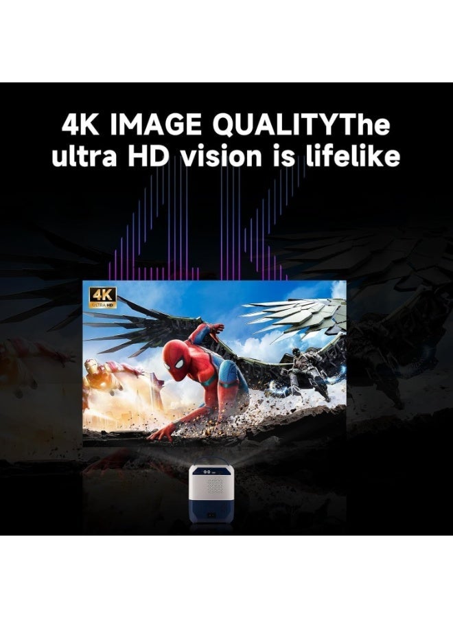 Umiio Q5 Smart Home Theater Portable Video Projector – Android, WiFi 6, Bluetooth, Remote Control, Compact Home Cinema - Image 5