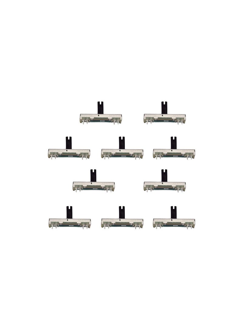 GGOOT 10 Pcs B50K 45mm Sliding Potentiometer Board Module Adjustable Slide Dimmer Lights Mixer Fader 50K Ohm Mono Potentiometer - Image 4