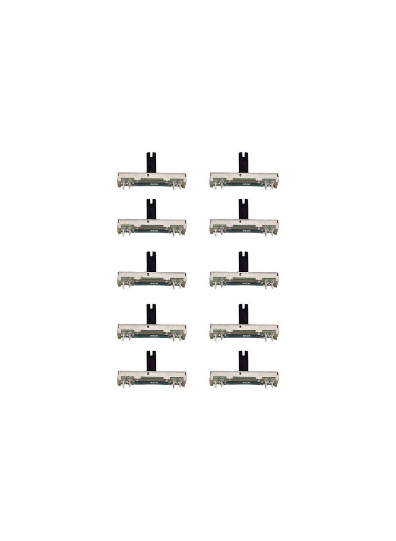 GGOOT 10 Pcs B50K 45mm Sliding Potentiometer Board Module Adjustable Slide Dimmer Lights Mixer Fader 50K Ohm Mono Potentiometer - Image 2