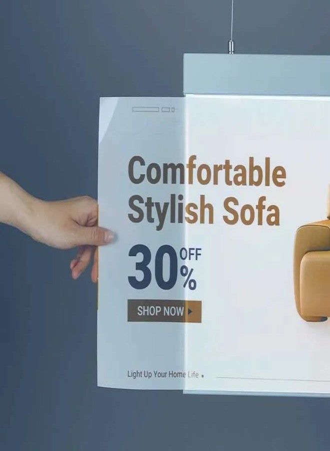 MOAAD Ultra-Thin Double-Sided LED Lightbox Billboard | Hanging Display for Tea Cafes, Restaurants, & Dining Spaces | 600x350mm, Customizable Advertising, Illuminated Signage for Business Promotion - Image 5