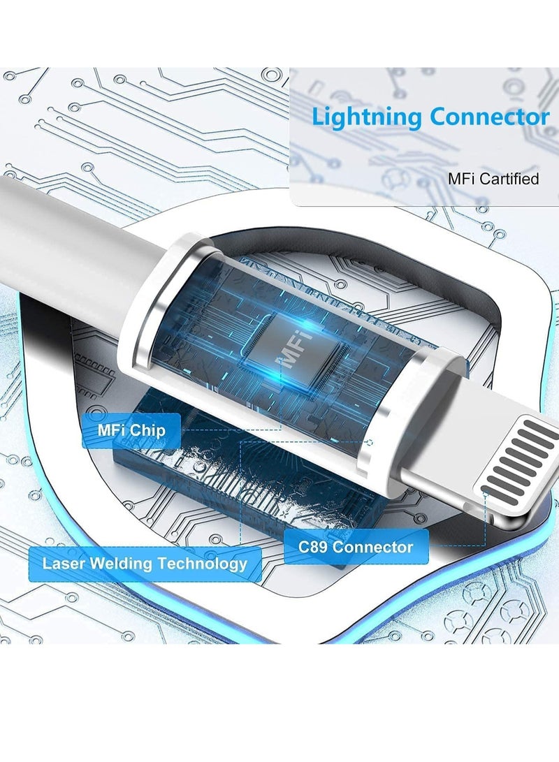 Apple MFi Certified Lightning Headphones for iPhone 13 - In-Ear Stereo Headset with Built-in Microphone & Volume Control, Compatible with iPhone 13 Mini/SE/12 Pro/12 Pro Max/11/X/8/7 - Image 2